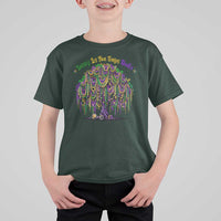 Funny Mardi Gras Bead Tree Carnival New Orleans Coconut T Shirt For Kid