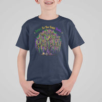 Funny Mardi Gras Bead Tree Carnival New Orleans Coconut T Shirt For Kid