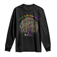 Funny Mardi Gras Bead Tree Carnival New Orleans Coconut Long Sleeve Shirt