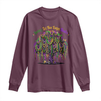 Funny Mardi Gras Bead Tree Carnival New Orleans Coconut Long Sleeve Shirt