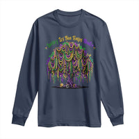 Funny Mardi Gras Bead Tree Carnival New Orleans Coconut Long Sleeve Shirt