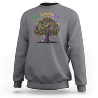 Funny Mardi Gras Bead Tree Carnival New Orleans Coconut Sweatshirt