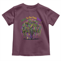 Funny Mardi Gras Bead Tree Carnival New Orleans Coconut Toddler T Shirt
