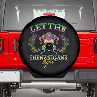Funny Mardi Gras Spare Tire Cover Let The Shenanigans Begin Jester Hat