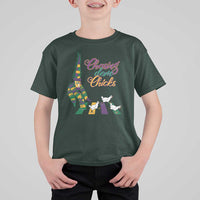 Funny Courir De Mardi Gras T Shirt For Kid Chasing Dem Chicks Carnival