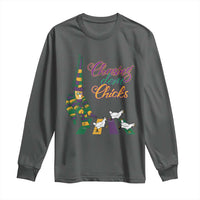 Funny Courir De Mardi Gras Long Sleeve Shirt Chasing Dem Chicks Carnival