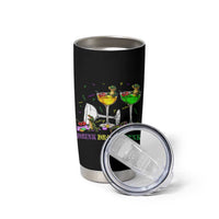 Funny Mardi Gras Drinking Tumbler Cup Drink Drank Drunk Glass Of Wine Alligators - Wonder Print Shop