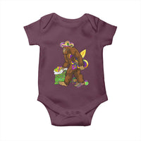 Funny Bigfoot Carnival Mardi Gras Party Baby Onesie