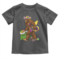 Funny Bigfoot Carnival Mardi Gras Party Toddler T Shirt