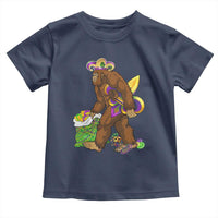 Funny Bigfoot Carnival Mardi Gras Party Toddler T Shirt