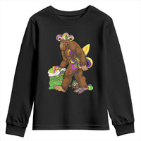 Funny Bigfoot Carnival Mardi Gras Party Youth Sweatshirt