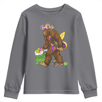 Funny Bigfoot Carnival Mardi Gras Party Youth Sweatshirt
