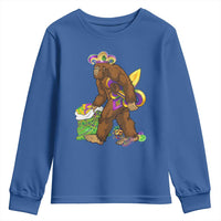 Funny Bigfoot Carnival Mardi Gras Party Youth Sweatshirt