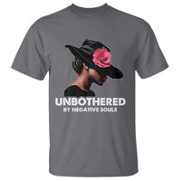 Funny African American T Shirt Unbothered By Negative Souls