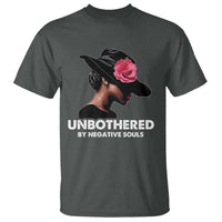 Funny African American T Shirt Unbothered By Negative Souls