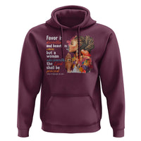 Christian African American Hoodie Favor Is Deceitful And Beauty Is Vain
