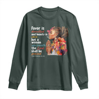 Christian African American Long Sleeve Shirt Favor Is Deceitful And Beauty Is Vain