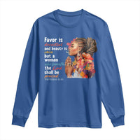 Christian African American Long Sleeve Shirt Favor Is Deceitful And Beauty Is Vain