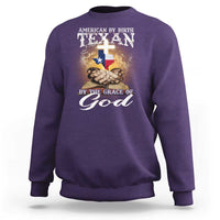 American Texan Jesus Sweatshirt American By Birth Texan By The Grace Of God