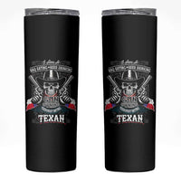 Funny American Texan Skinny Tumbler I Am A BBQ Eating Beer Drinking Gun Owning Texan - Wonder Print Shop