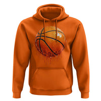 Funny Basketball Drip Splash Graphic Hoodie