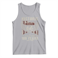 Historic Route Highway 66 100 Years Anniversary Tank Top Highway Road Sign Wings Vintage American Flag