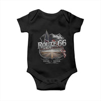 US Route Highway 66 Centennial Celebration Baby Onesie 100 Years Of The Mother Road Vintage American Flag