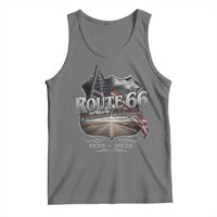 US Route Highway 66 Centennial Celebration Tank Top 100 Years Of The Mother Road Vintage American Flag