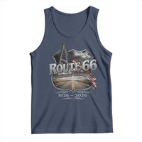 US Route Highway 66 Centennial Celebration Tank Top 100 Years Of The Mother Road Vintage American Flag