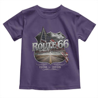 US Route Highway 66 Centennial Celebration Toddler T Shirt 100 Years Of The Mother Road Vintage American Flag