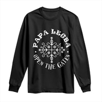 Papa Legba Long Sleeve Shirt Open The Gates Louisiana Voodoo Loa Veve
