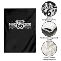 Route Highway 66 Garden Flag Get Your Kicks American Road Trip
