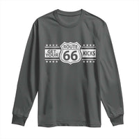 Route Highway 66 Long Sleeve Shirt Get Your Kicks American Road Trip