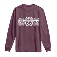 Route Highway 66 Long Sleeve Shirt Get Your Kicks American Road Trip