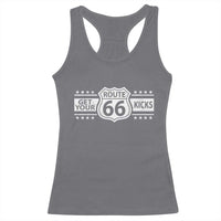 Route Highway 66 Racerback Tank Top Get Your Kicks American Road Trip