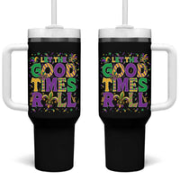 Mardi Gras Let The Good Times Roll Tumbler With Handle Funny Carnival
