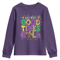 Mardi Gras Let The Good Times Roll Youth Sweatshirt Funny Carnival