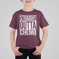 Straight Outta Chemo T Shirt For Kid Funny Battle Cancer Gift