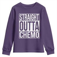 Straight Outta Chemo Youth Sweatshirt Funny Battle Cancer Gift