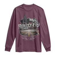 US Route 69 Centennial Celebration Long Sleeve Shirt Highway Road 100 Years Anniversary American Flag