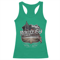 US Route 69 Centennial Celebration Racerback Tank Top Highway Road 100 Years Anniversary American Flag