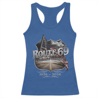 US Route 69 Centennial Celebration Racerback Tank Top Highway Road 100 Years Anniversary American Flag