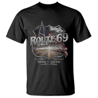 US Route 69 Centennial Celebration T Shirt Highway Road 100 Years Anniversary American Flag