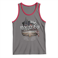 US Route 69 Centennial Celebration Tank Top Highway Road 100 Years Anniversary American Flag