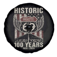 Historic US Route 69 100 Years Anniversary Spare Tire Cover Highway Road Sign Wings Vintage American Flag