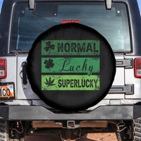 Funny St Patrick's Day Cannabis Weed Spare Tire Cover Normal Shamrock Lucky Clover Super Lucky Weed