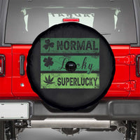 Funny St Patrick's Day Cannabis Weed Spare Tire Cover Normal Shamrock Lucky Clover Super Lucky Weed