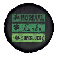 Funny St Patrick's Day Cannabis Weed Spare Tire Cover Normal Shamrock Lucky Clover Super Lucky Weed