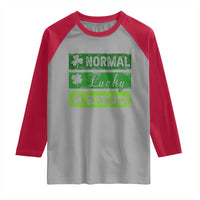 Funny St Patrick's Day Cannabis Weed Raglan Shirt Normal Shamrock Lucky Clover Super Lucky Weed
