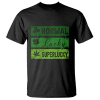 Funny St Patrick's Day Cannabis Weed T Shirt Normal Shamrock Lucky Clover Super Lucky Weed